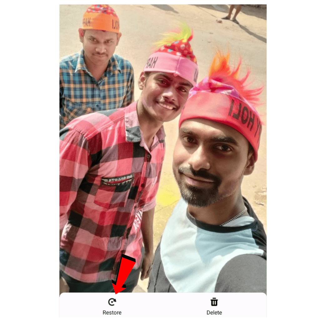 Delete Photo Wapas Kaise Laye App