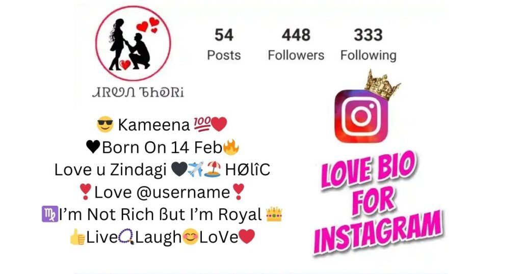 Love Bio For Instagram