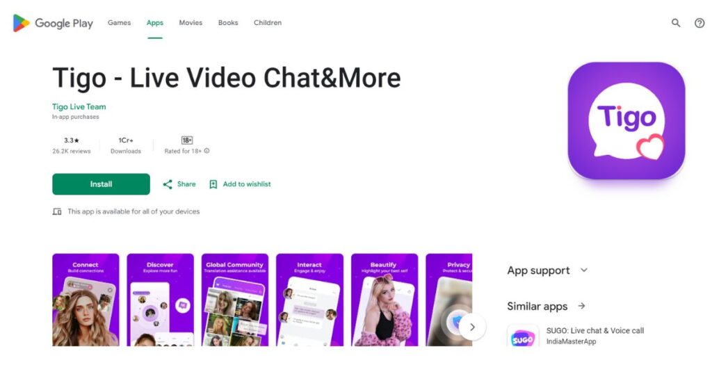 Tigo - Live Video Chat & More